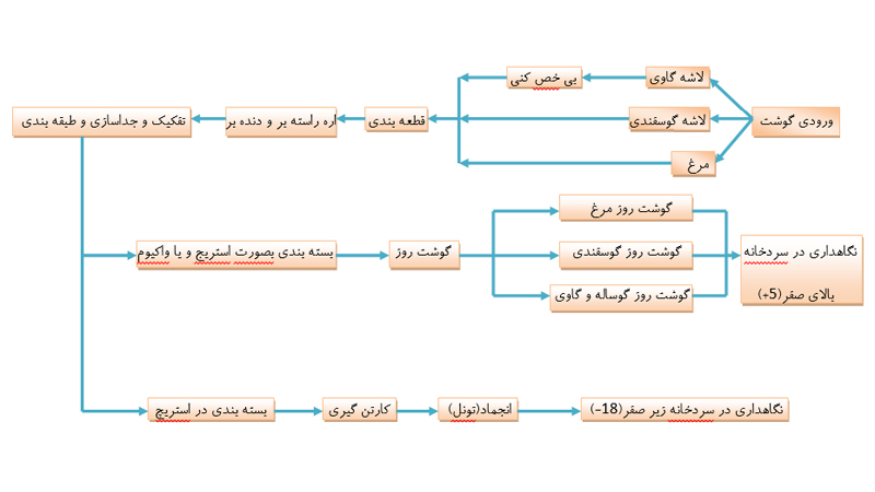 خط بسته بندی گوشت